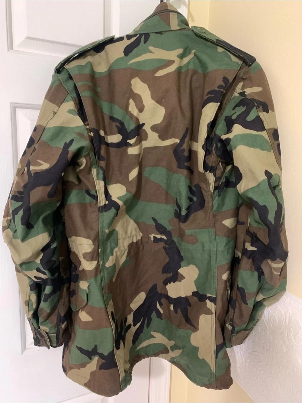 Vintage Field Camouflage Jacket Military Cold Weather Lined Men’s Size XS 1990’s